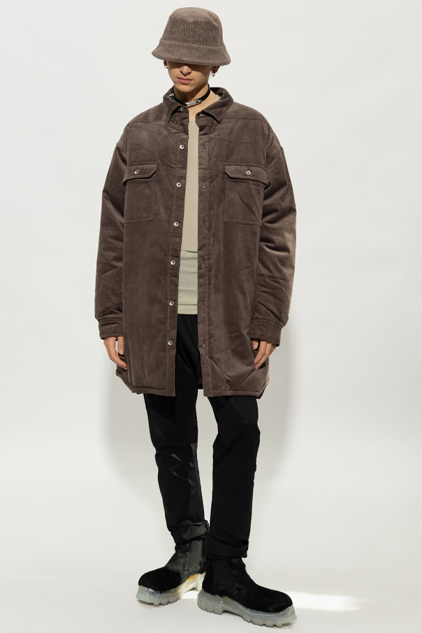 Men's Clothing | Rick Owens DRKSHDW Corduroy Rise jacket | Carbon